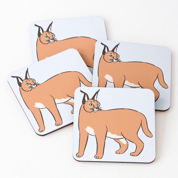 Item preview, Cute caracal illustration  designed and sold by Yarafantasyart.