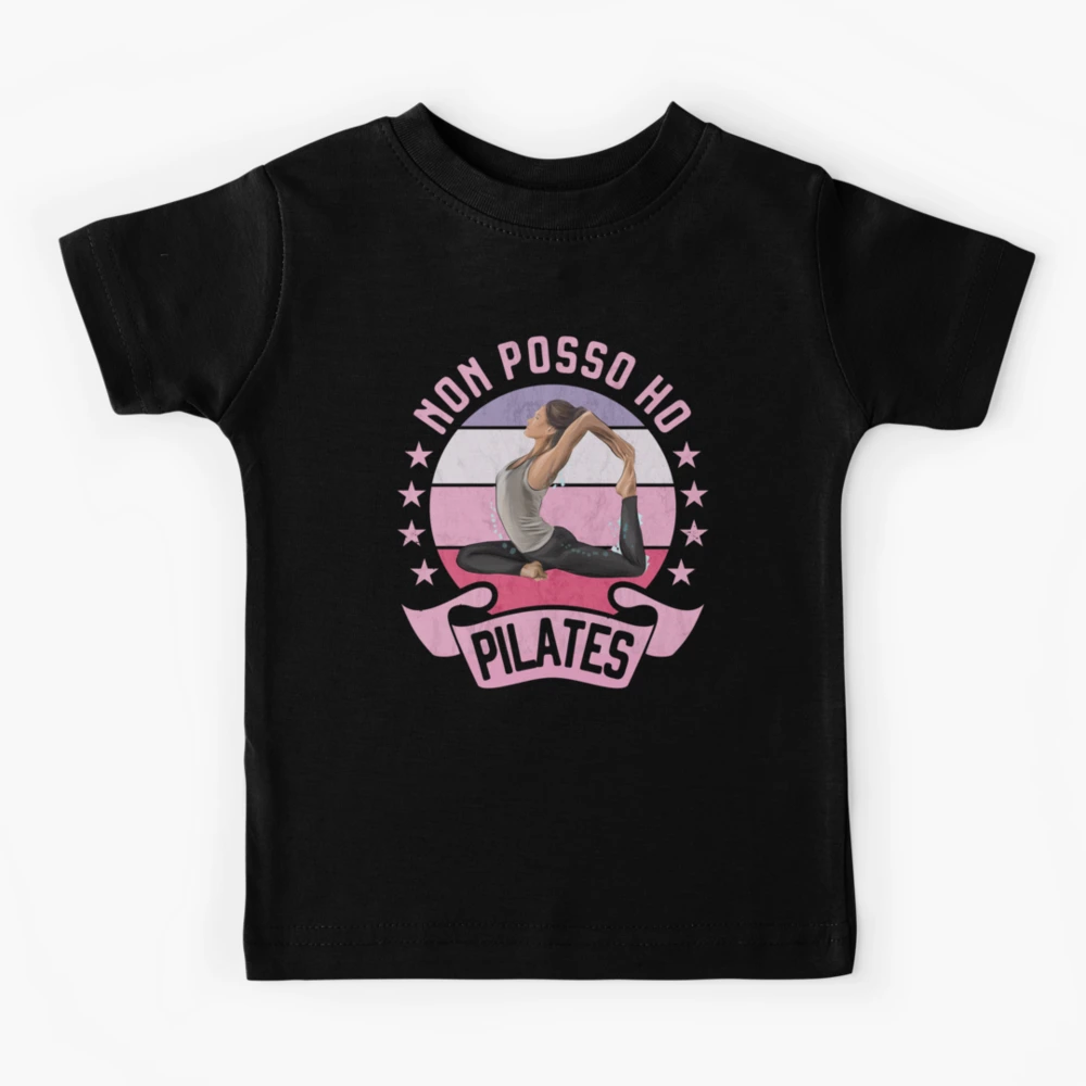 Non posso ho Pilates Yoga Donna Simpatica Fitness Kids T-Shirt for Sale by  grinta2021