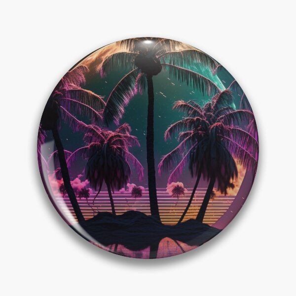 Item preview, Synthwave Neon Palms designed and sold by VhsNeon.