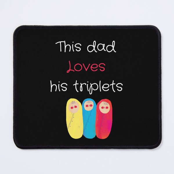 Item preview, Cool dad and his cute triplets designed and sold by KaidaStore.