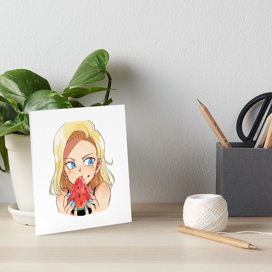 Dragon Ball Z Cute Android 18 X Fresh Watermelon - Dragon Ball