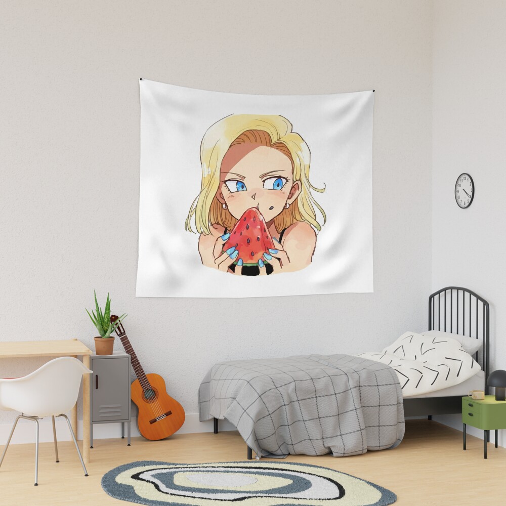 Dragon Ball Z Cute Android 18 X Fresh Watermelon - Dragon Ball