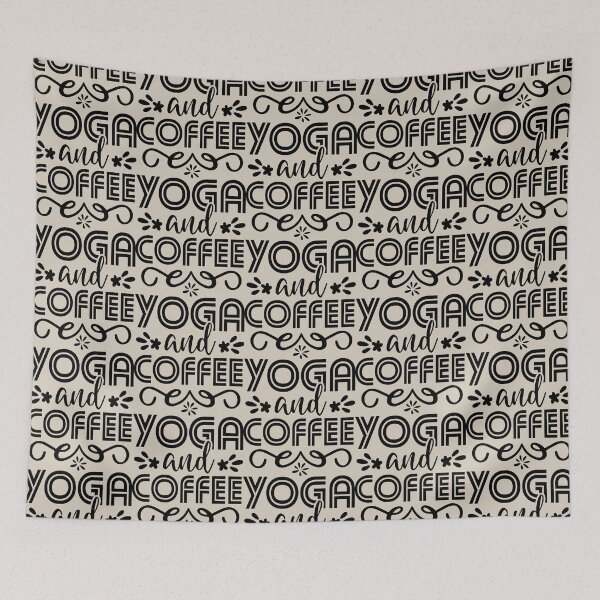 Item preview, Yoga Quote Yoga and Coffee Motivational Saying designed and sold by SoccaTamam.