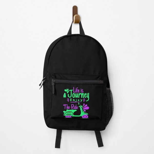 Item preview, Life is a Journey: Enjoy the Ride - Colorful Minimalist Scooter Design designed and sold by AbundanceSeed.