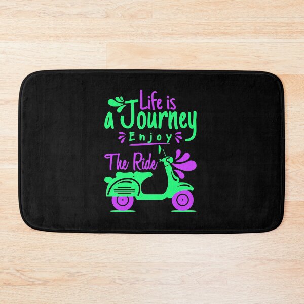 Item preview, Life is a Journey: Enjoy the Ride - Colorful Minimalist Scooter Design designed and sold by AbundanceSeed.