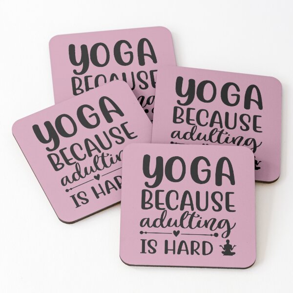 Item preview, Cita de yoga porque la adultez es un dicho motivacional difícil designed and sold by SoccaTamam.