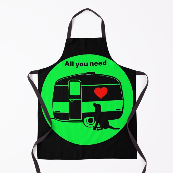 Item preview, ALL YOU NEED HEART DOG CARAVAN LIME designed and sold by Marni Scofidio Desi9ns.