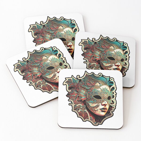 Item preview, VENICE CARNIVAL MASK ILLUSTRATION designed and sold by ARTISTRY  ATELIER.