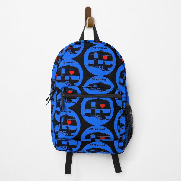 Item preview, ALL YOU NEED HEART DOG CARAVAN BLUE designed and sold by Marni Scofidio Desi9ns.