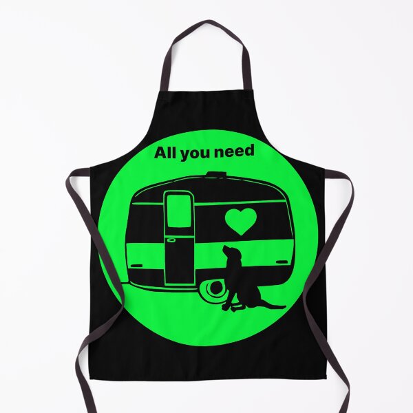 Item preview, ALL YOU NEED HEART DOG CARAVAN LIME2 designed and sold by Marni Scofidio Desi9ns.