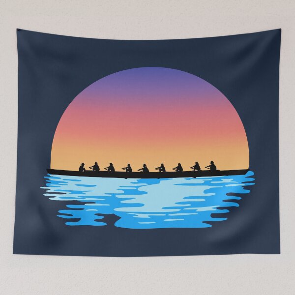 Item preview, Rowing eights women, water and sun designed and sold by claudiasartwork.