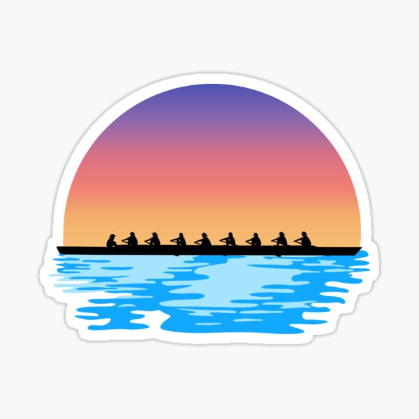 Item preview, Rowing eights women, water and sun designed and sold by claudiasartwork.