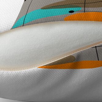 Alternate view of Mid-Century Modern Ovals III Throw Pillow