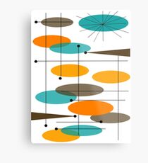 Mid-Century Modern Ovals III Metal Print