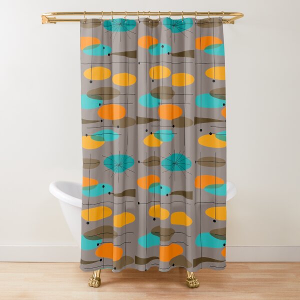 Mid-Century Modern Ovals III Shower Curtain