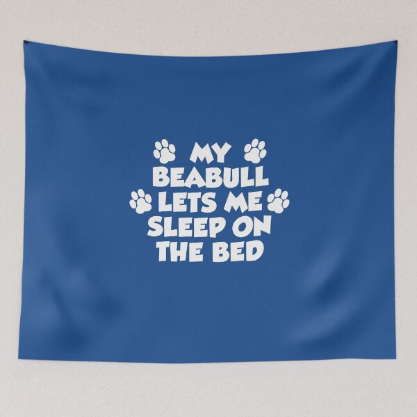 Item preview, My Beabull Lets Me Sleep On The Bed Dog Paw designed and sold by jaycartoonist.