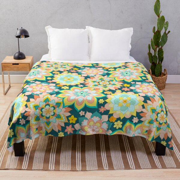 Item preview, Summer Sunshine Mandalas on Teal designed and sold by Tangerine-Tane.