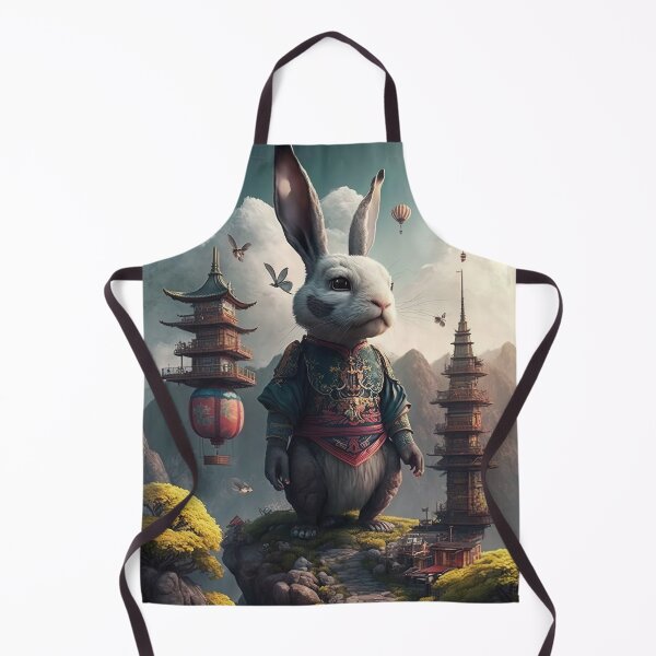 Item preview, The Year of The Rabbit 2023, Chinese Zodiac New Year 2023 - AI-Generated surrealist Art designed and sold by Flowsaiartshop.