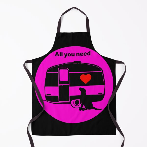 Item preview, ALL YOU NEED HEART DOG CARAVAN FUCHSIA designed and sold by Marni Scofidio Desi9ns.