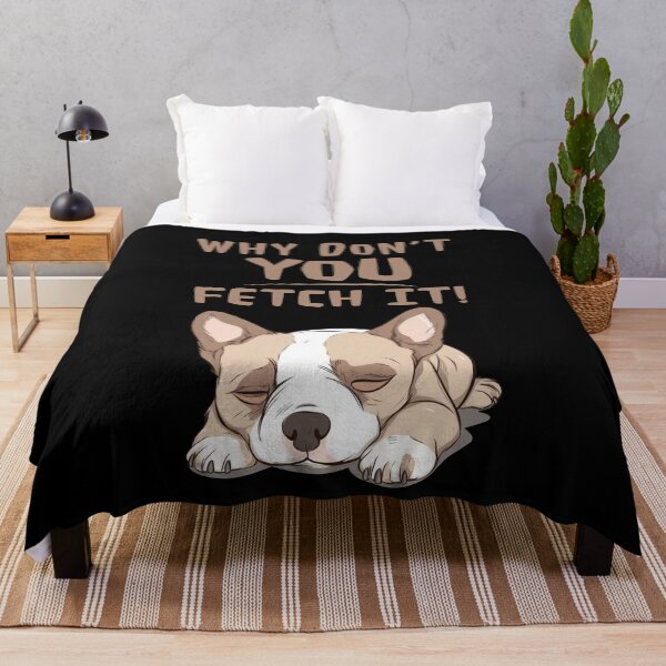Item preview, Why don't you fetch it! - Cute dog sleeping designed and sold by Gerald Waters.