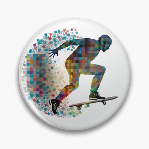 Item preview, Painted Skateboarder designed and sold by Geotopica.