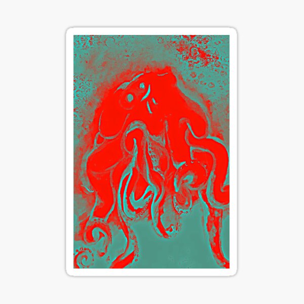 Rock star octopus  Sticker