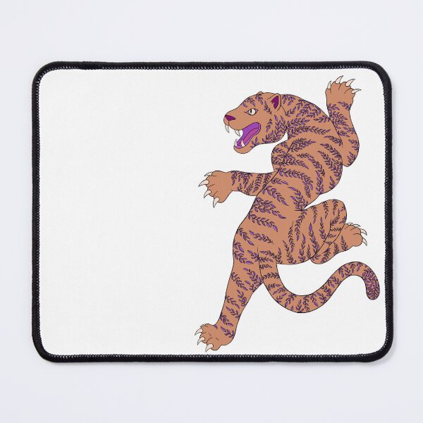 Item preview, Peach/purple vine leaf tiger  designed and sold by LibbyHaggerArt.