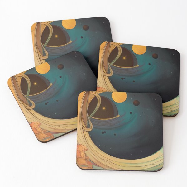 Item preview, Vintage Black Hole Planetary Scene designed and sold by Cosmic-Jungle.