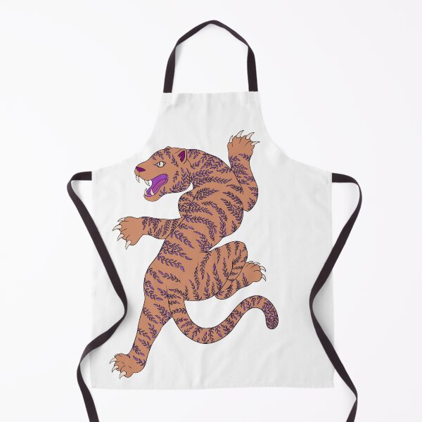 Item preview, Peach/purple vine leaf tiger  designed and sold by LibbyHaggerArt.