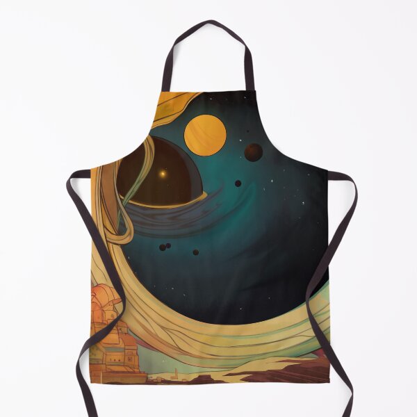 Item preview, Vintage Black Hole Planetary Scene designed and sold by Cosmic-Jungle.