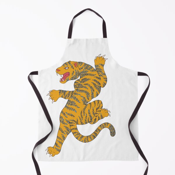 Item preview, Yellow/blue vine leaf tiger  designed and sold by LibbyHaggerArt.