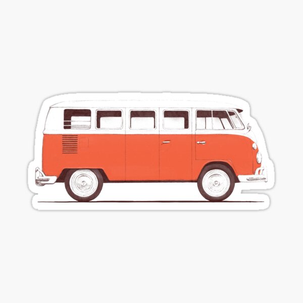 Red Van Sticker