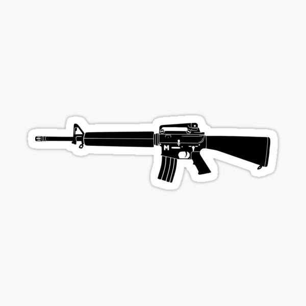 Vista previa del artículo con la obra «carabina M4», diseñado y vendido por Redlike.