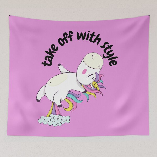 Item preview, Unicorn taking off with style designed and sold by GaliYoga.