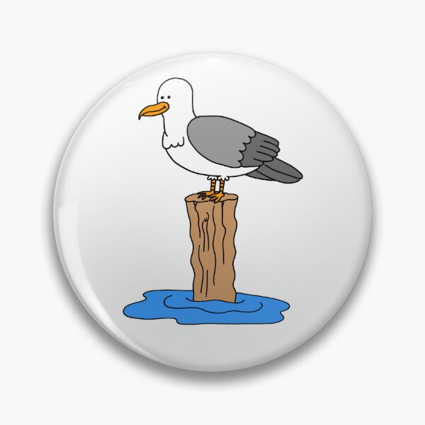 Item preview, Seagull Cartoon Beach Theme designed and sold by jaycartoonist.
