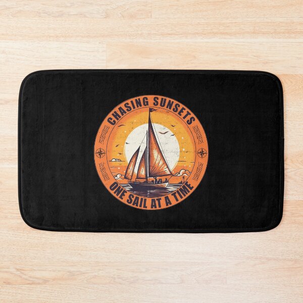 Item preview, Chasing Sunsets, One Sail at a Time - A Sailing Design designed and sold by Mindful-Designs.