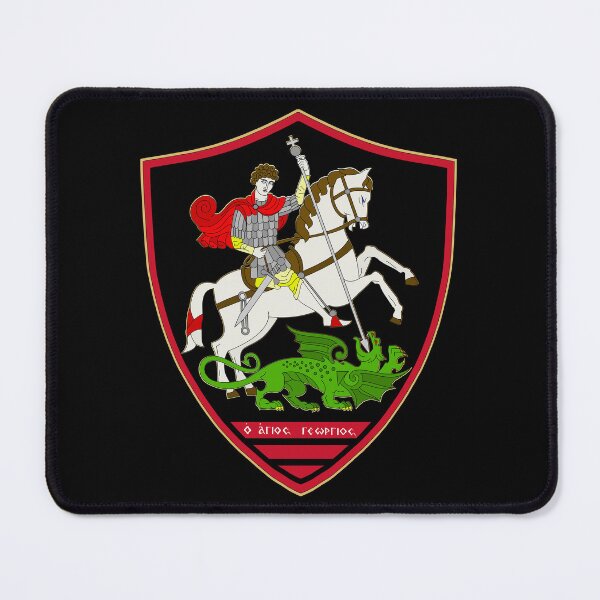 Item preview, Saint George Shield Byzantine Style Colorful designed and sold by Yiorgos Designs.