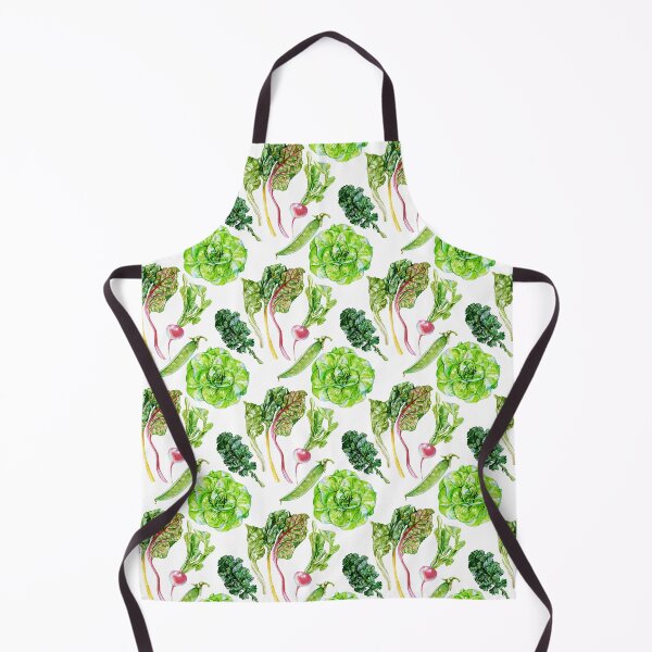 Item preview, Spring Vegetables Pattern White designed and sold by Katariina Purru.