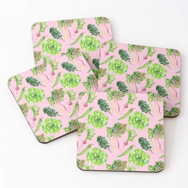 Item preview, Spring Vegetables Pattern Pink designed and sold by Katariina Purru.