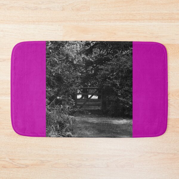 Item preview, Garden Gate Mount Stewart Northern Ireland Vertical Black and White designed and sold by eddiebarronshop.