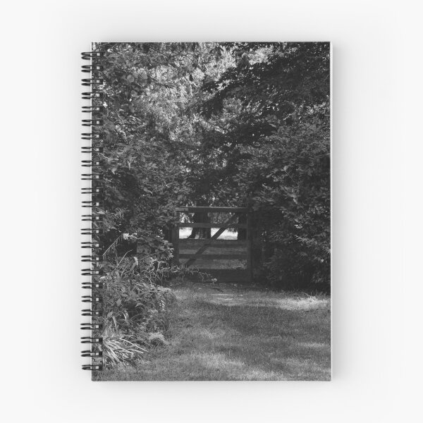 Item preview, Garden Gate Mount Stewart Northern Ireland Vertical Black and White designed and sold by eddiebarronshop.