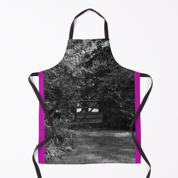 Item preview, Garden Gate Mount Stewart Northern Ireland Vertical Black and White designed and sold by eddiebarronshop.