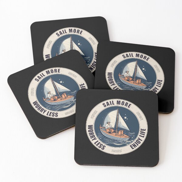 Item preview, Sail More, Worry Less, Enjoy Life - A Sailing Design designed and sold by Mindful-Designs.