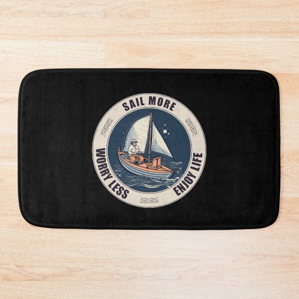Item preview, Sail More, Worry Less, Enjoy Life - A Sailing Design designed and sold by Mindful-Designs.