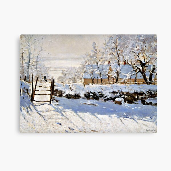 Monet - The Magpie Canvas Print