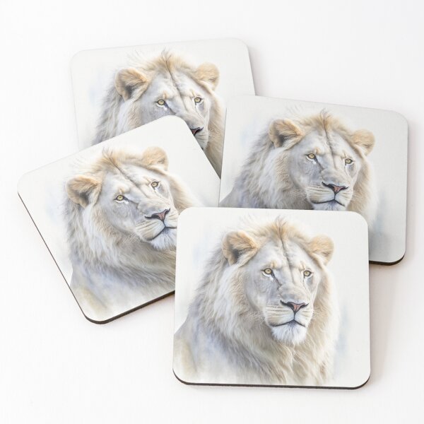 Item preview, White Lion Watercolour Portrait designed and sold by Adios65.
