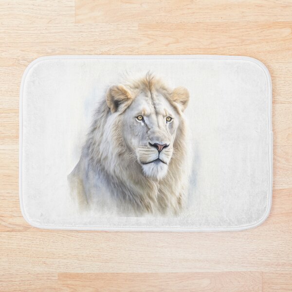 Item preview, White Lion Watercolour Portrait designed and sold by Adios65.