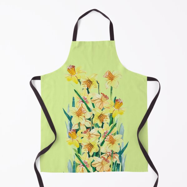 Item preview, Yellow daffodils, vintage watercolor designed and sold by IngaDesign.