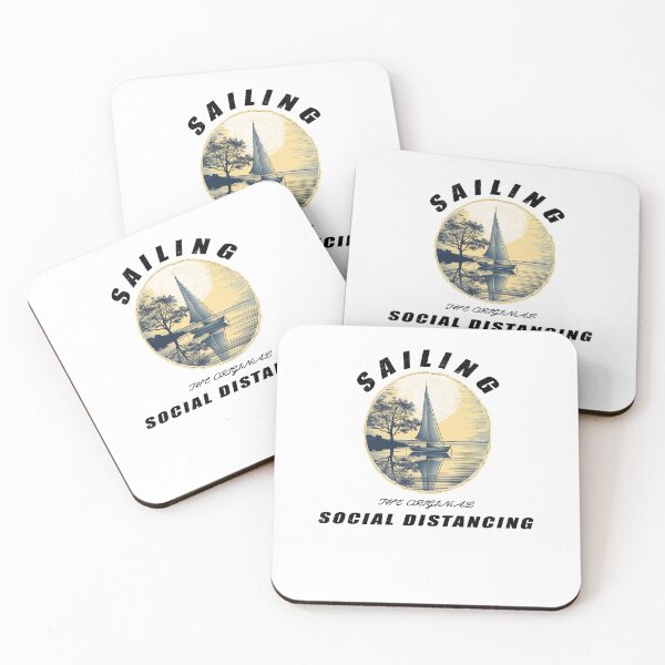 Item preview, Sailing The Original Social Distancing - A Sailing Design designed and sold by Mindful-Designs.