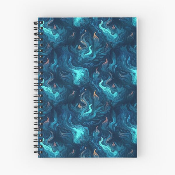 Aperçu de l'œuvre Motif de feu bleu magique créée et vendue par KitsoBerry.